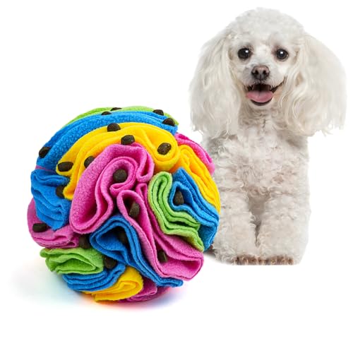 Pet Snuffle Ball (New rainbow color / 15cm)