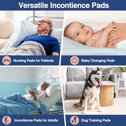 Heavy Duty Incontinence Bed Pads (40"x40"(40 Count))