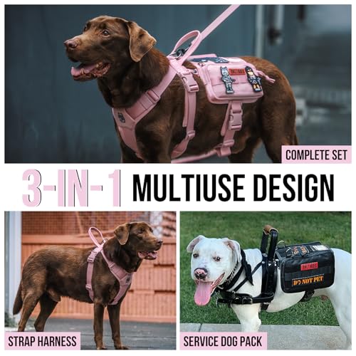 Service Dog Vest Harness (Large / Pink)