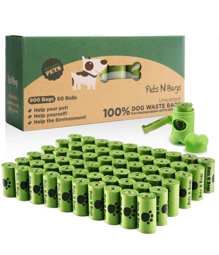 Dog Waste Poop Bags (Unscented / 60 Count (Pack of 1))