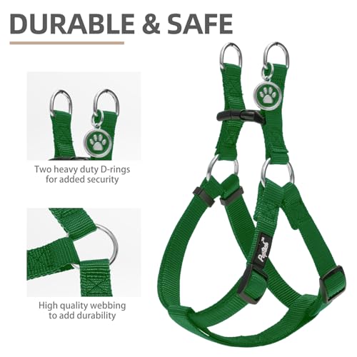 No Pull Dog Harness Small Sized Step (Blackish Green / Small)