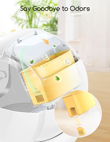 Self Cleaning Cat Litter Box (Yellow)