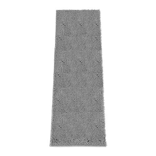 Absorbent Dog Door Mat for Muddy Paws (72"L x 24"W x 1" Th / Light Grey)