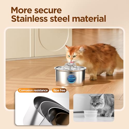 Cat Water Fountain Stainless Steel