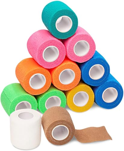 Self Adhesive Medical Tape (2 Inch 12 pack / Multi)