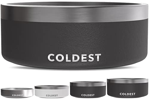 Coldest Dog Bowl (64 oz / Stealth Black)