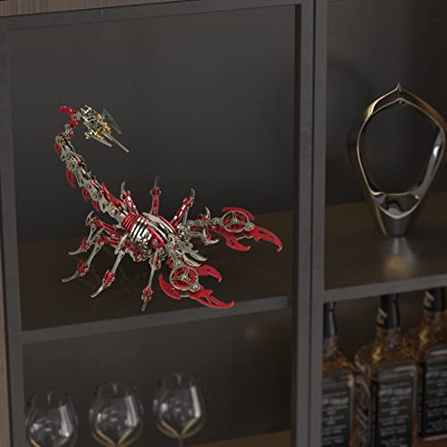 Scorpion 3D Metal Puzzles Kits for Adults Teens (Red)