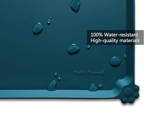 L Silicone Pet Food Mats (22" x 14" / Sicilian Ocean)