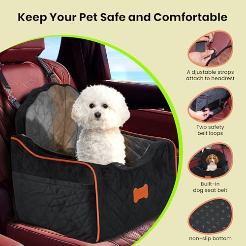 Dog Car Seat for Small Dogs Under 30lbs