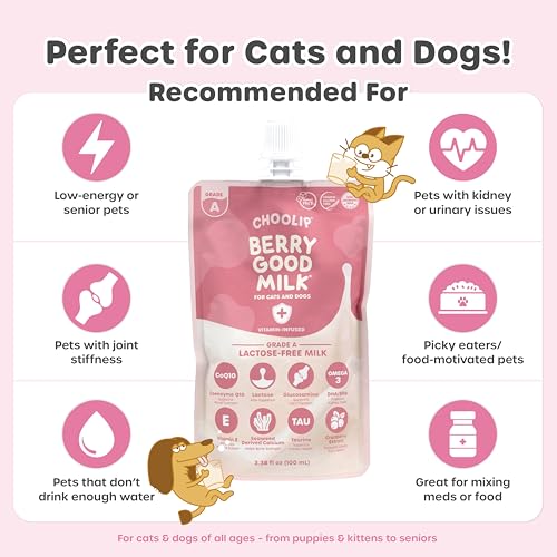 Berry Good Milk for Cats & Dogs (3.39 Fl Oz (Pack of 8))
