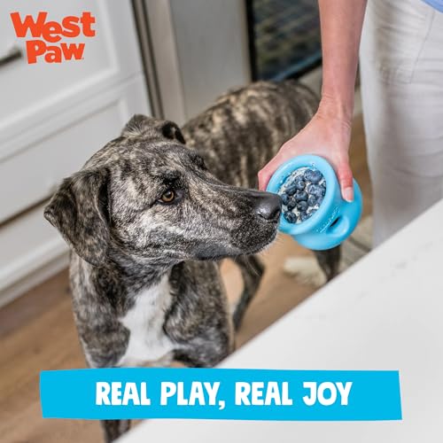 Zogoflex Toppl Interactive Treat Dispensing Puzzle Dog Toy for Mental Stimulation & Enrichment (Large / Sunflower)