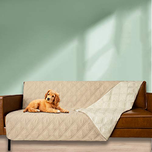 Waterproof Dog Bed Cover Pet Blanket with Anti (40x70 Inch (Pack of 1) / Beige)