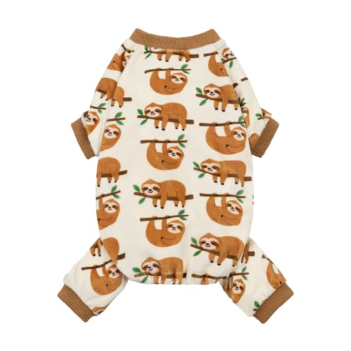 Sloth Dog Fleece Pajamas (Sloth / X-Small)