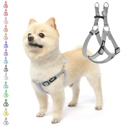 No Pull Dog Harness Small Sized Step (Grey / Small)