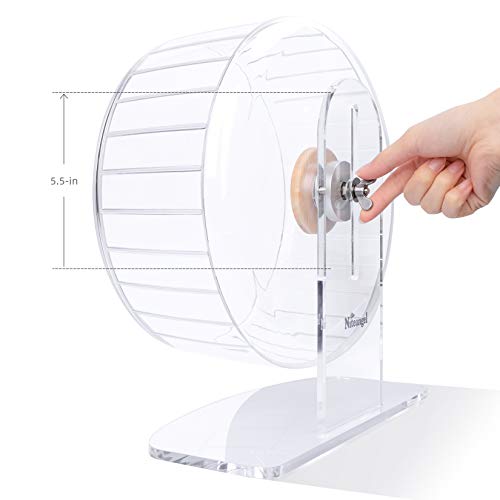 Super Silent Hamster Exercise Wheels (Large / Transparent)
