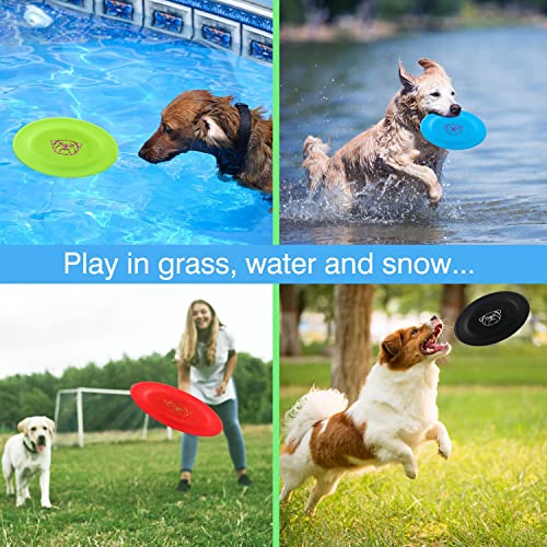 Dog Flying Disc (Black & Yellow & Red)