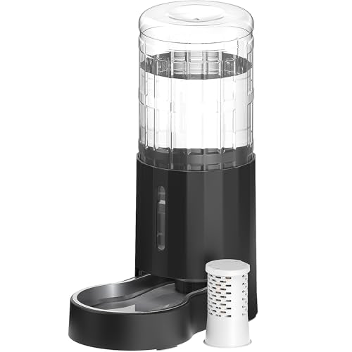 Gravity Dog Water Bowl Dispenser (Black / 9.5L+Filter)