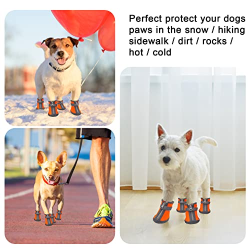 Dog Shoes for Small Dogs (#1 (width 1.1 inch) for 2.1-6.5 lbs)