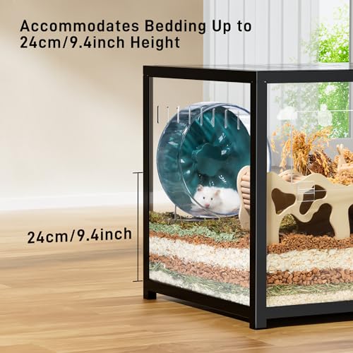 Hamster Cage 2.0 (39.3"L x 19.7"W x 20.6"H / Black)