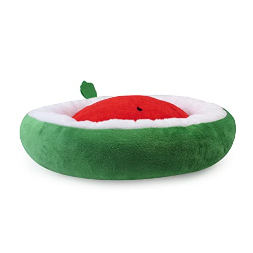 Soft Plush Small Cute and Cozy Watermelon Dog Cat Bed (Watermelon)