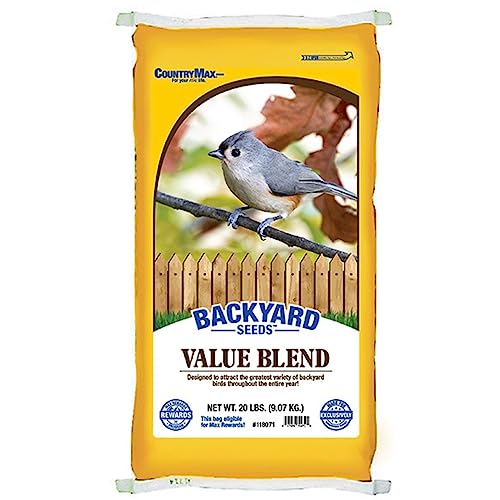 Backyard Seeds 20LB Value Blend Economy Mix Wild Bird Seed (Value Blend / 20 Pound (Pack of 1))