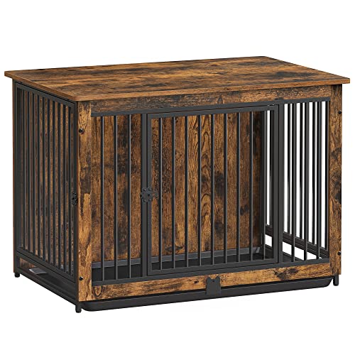 38" Dog Crate Furniture (Rustic Brown / 38.6"L x 25.6"W x 27.6"H)