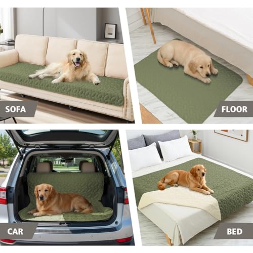 Waterproof Pet Bed Cover Anti (30x80 Inch (Pack of 1) / Green)