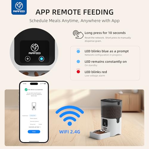 Automatic Cat Feeder with App (White)