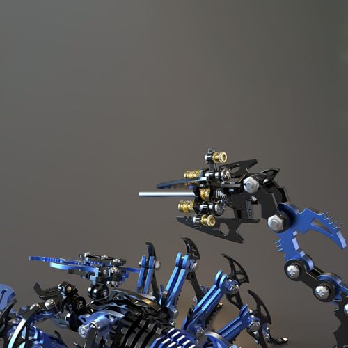 Scorpion 3D Metal Puzzles Kits for Adults Teens (Blue and Black)