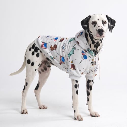 Dog Hoodie Buttery (USA Grey / 3XL)
