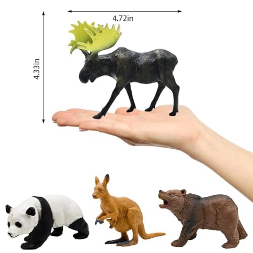Safari Animals Figures Toys (Safari Animals Playset)