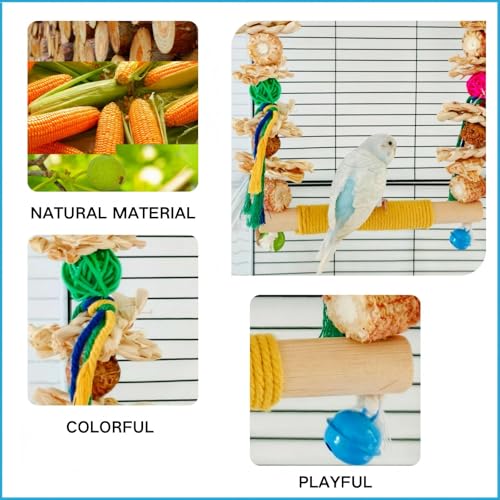 Bird Swings Toys for Parakeets Parrot (M)