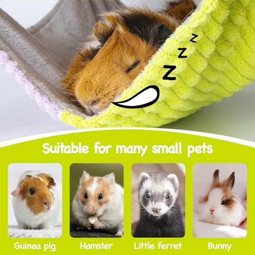 3 in 1 Enlarged Guinea Pig Hammock (Orange Roof)