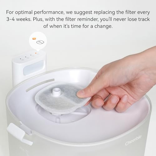 Pumpless Pet Water Elfin Fountain E1 (White / Cordless | 4 Filters)