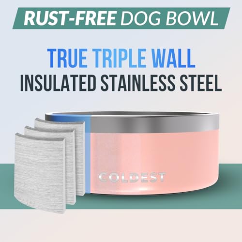 Coldest Dog Bowl (100 oz / Forever Pink Glitter)