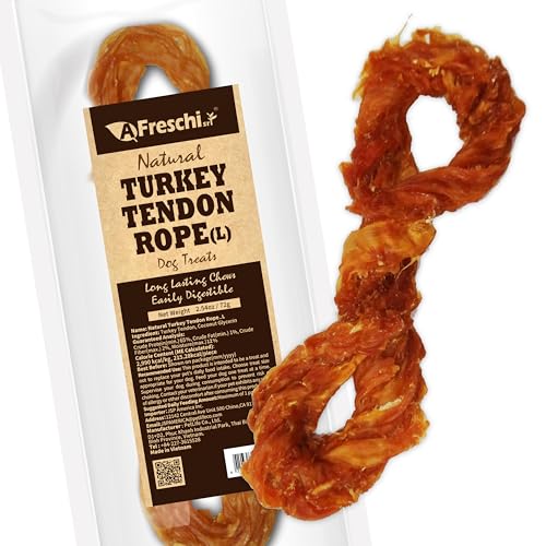 All Natural Turkey Tendon for Dogs (1 Count (Pack of 1))