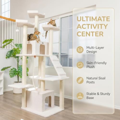 Multi Level Cat Tree Tower with Condos