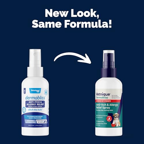 Dermabliss Hydrocortisone Anti Itch Spray for Dogs & Cats (4oz)
