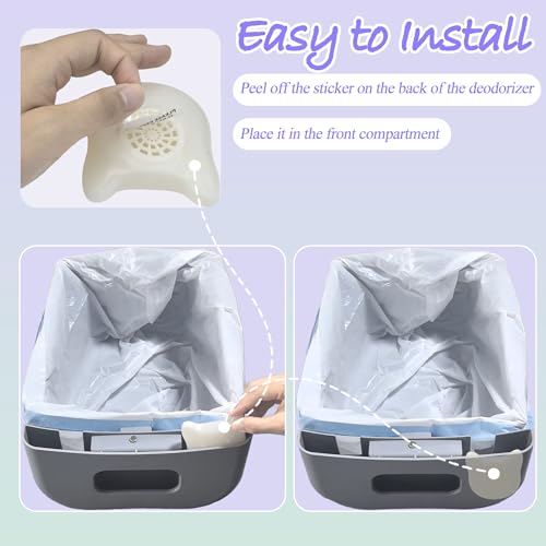 4 Pack Deodorizer for Cumrige and for Fumoi Self Cleaning Litter Box