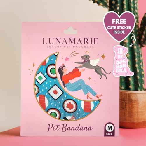 Luxury Pet Birthday Bandanas (Sushi / Medium)