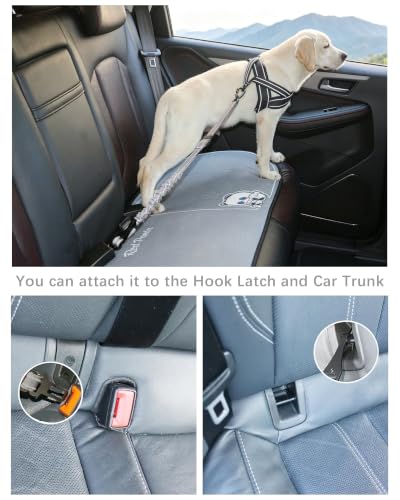 Dog Seat Belt for Car (Set Black+Grey)