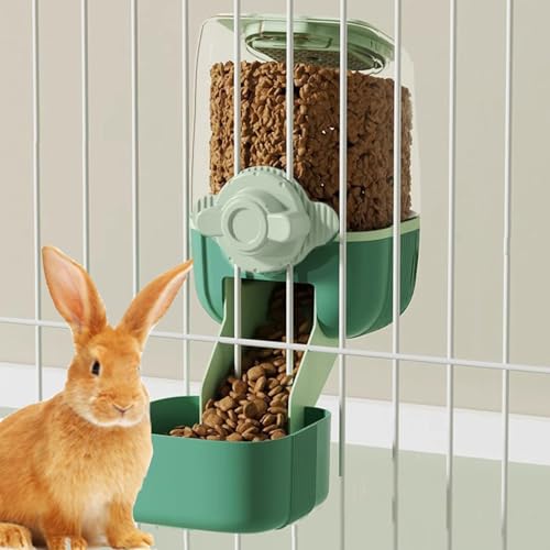 Pet Hanging Automatic Feeders Drinking Bowls (Yellow-Food)