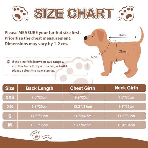 Dog Sweaters for Small Dogs (Medium (Chest 16.1in) / Brown plaid)