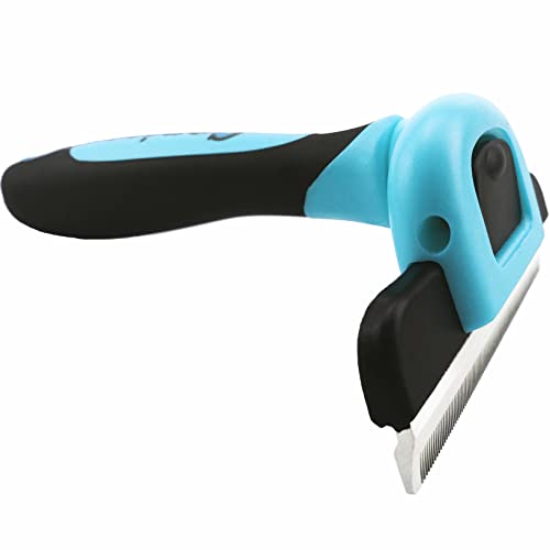 PDT 1001 Professional Pet De Shedding comb Tool Blue (Blue)