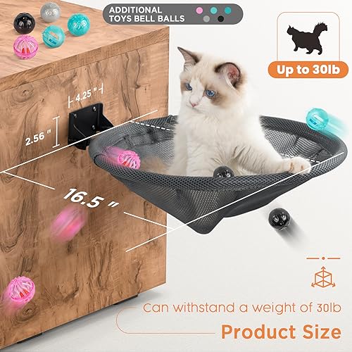 Cat Hammock Wall Mounted (Gray)
