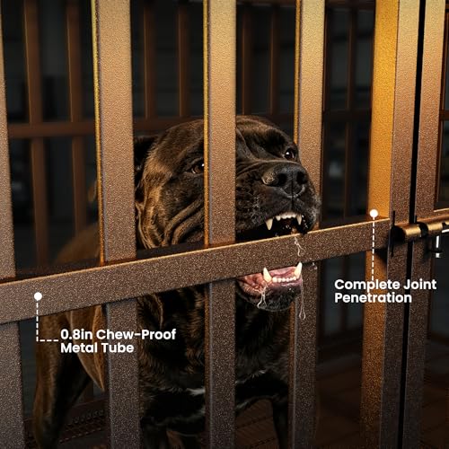 48 Inch Heavy Duty Dog Crate (Black / Large)