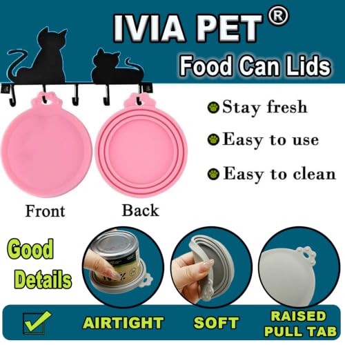 Food Can Lids (6-Pack (Blue, Green, Orange, Pink, Dark Blue, Grey))