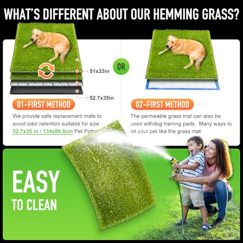Artificial Grass for Dogs (Green / 51 x 33")