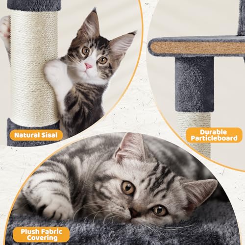 54in Cat Tree (Dark Gray)