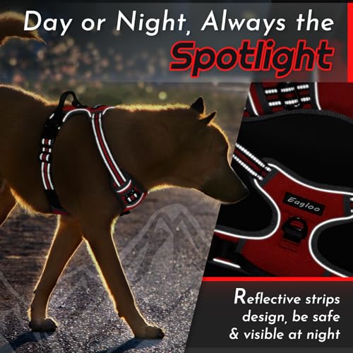 Dog Harness for Medium Sized Dogs (Medium / Red)